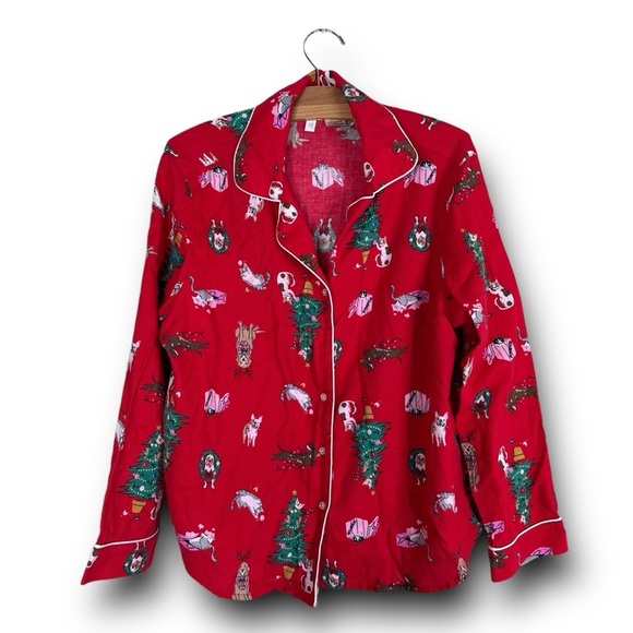 JOYSPUN HOLIDAY CHRISTMAS PAJAMA SET PHOTOSHOOT SOFT‎ COZY WARM DOGS CATS LARGE - Picture 3 of 8